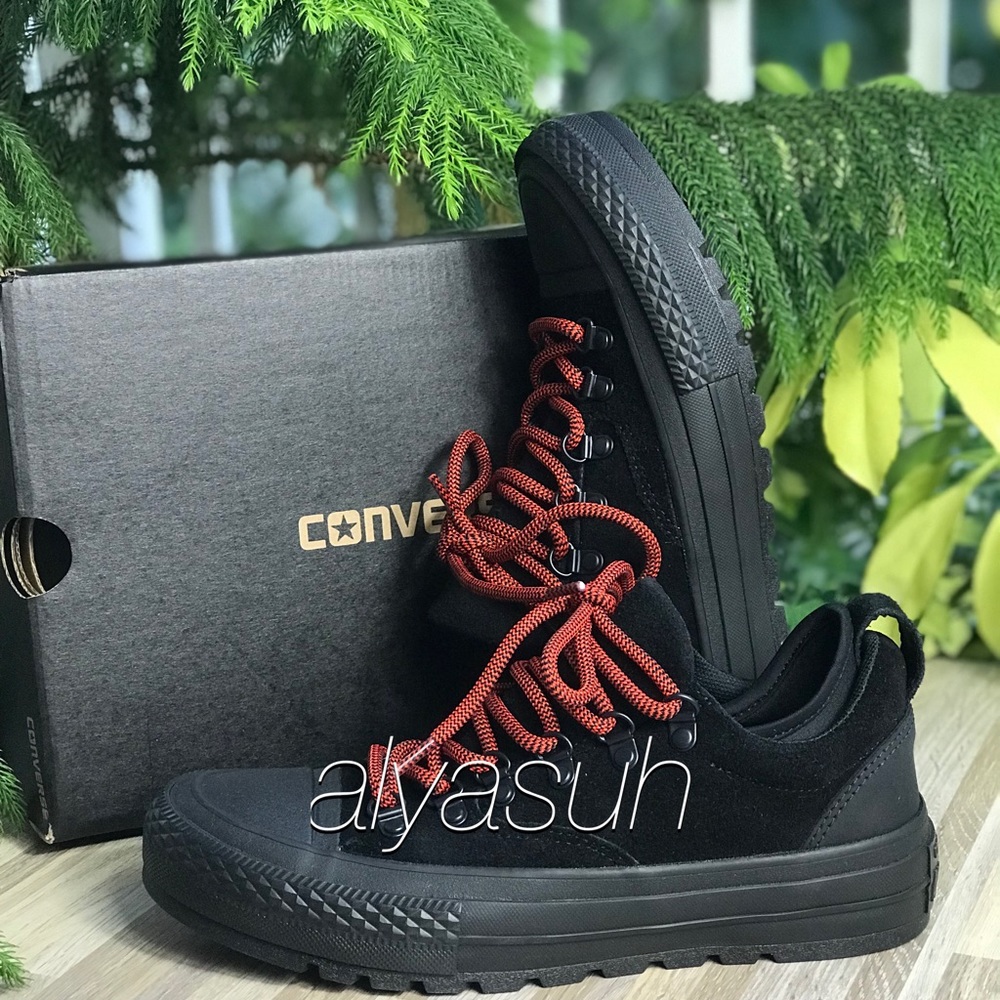 NWT Converse Ctas Descent OX Black WMNS AUTHENTIC - Picture 5 of 6